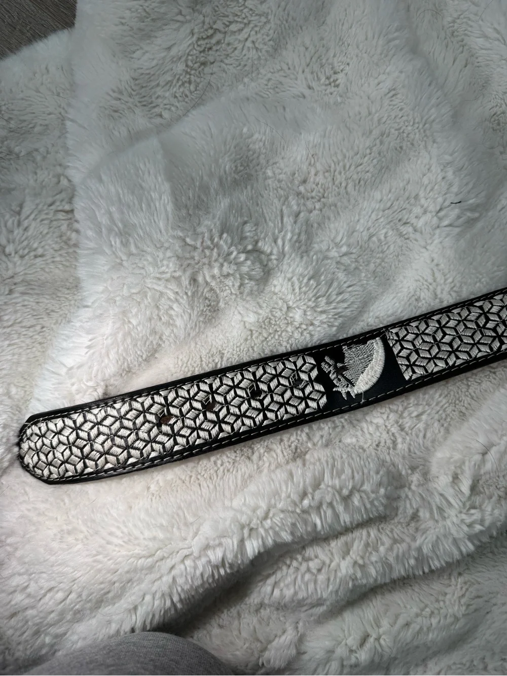 Embroidered Horse Belt With Design